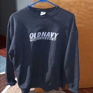 Dark gray medium Old Navy crew neck sweater